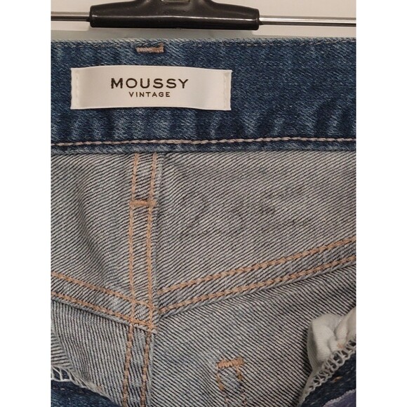 Moussy Vintage Skinny Jeans Women's 23 Medium Wash 24x25 Distressed Japanese - Picture 8 of 13